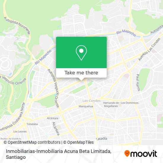 Mapa de Inmobiliarias-Inmobiliaria Acuna Beta Limitada