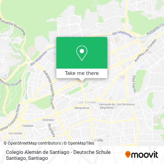 Colegio Alemán de Santiago - Deutsche Schule Santiago map