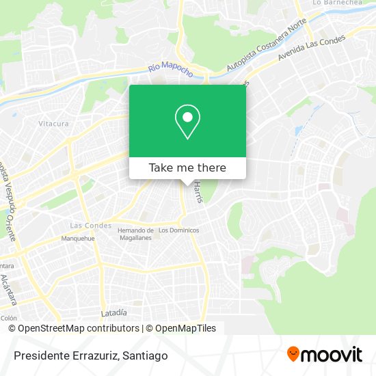 Mapa de Presidente Errazuriz