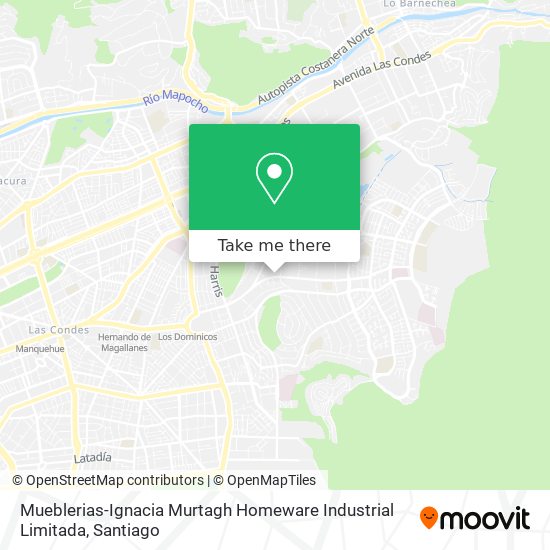 Mueblerias-Ignacia Murtagh Homeware Industrial Limitada map