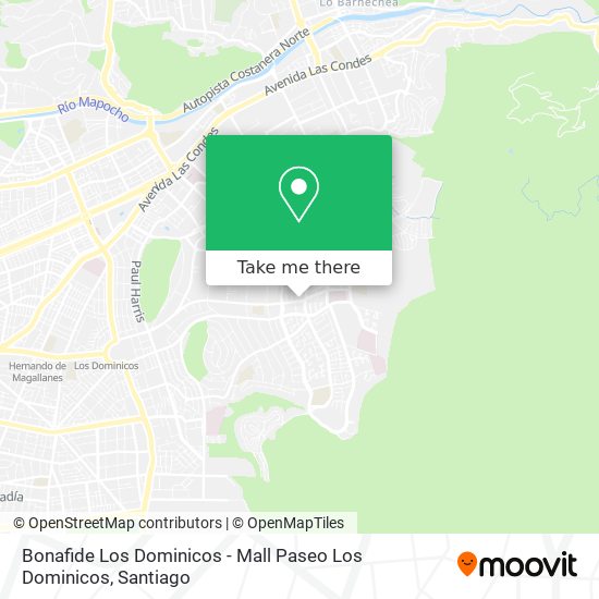 Bonafide Los Dominicos - Mall Paseo Los Dominicos map