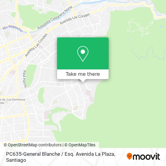 PC635-General Blanche / Esq. Avenida La Plaza map