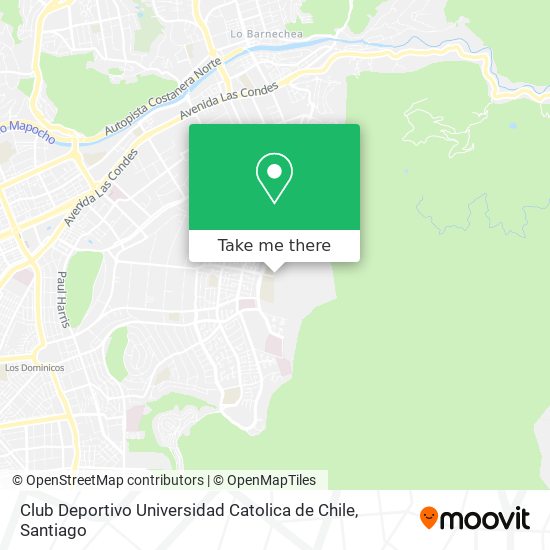 Club Deportivo Universidad Catolica de Chile map