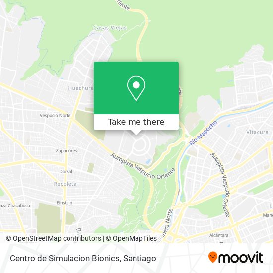 Centro de Simulacion Bionics map