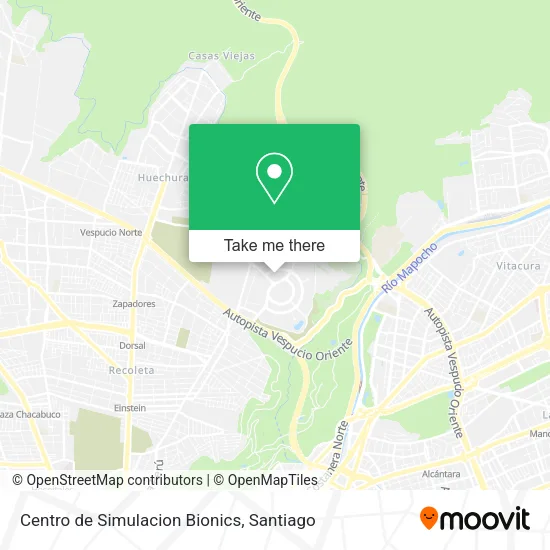 Centro de Simulacion Bionics map