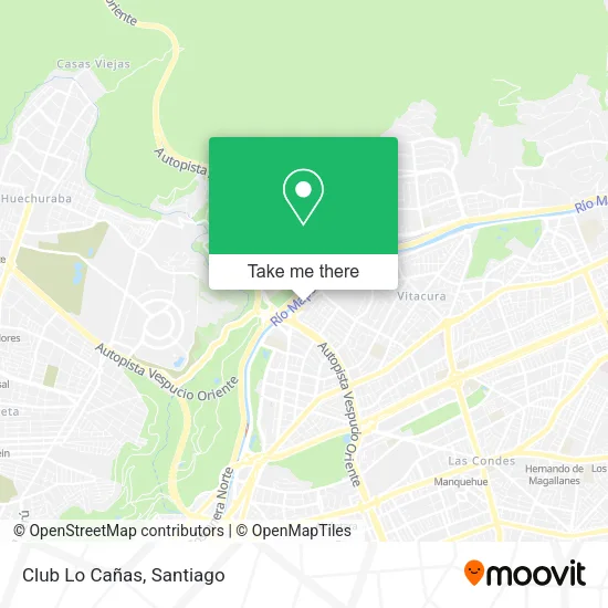 Club Lo Cañas map