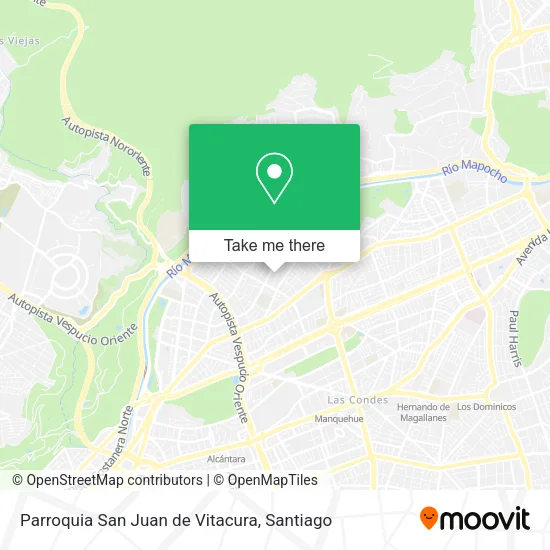 Parroquia San Juan de Vitacura map