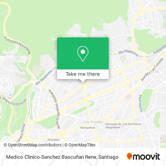 Mapa de Medico Clinico-Sanchez Bascuñan Rene