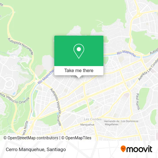 Cerro Manquehue map