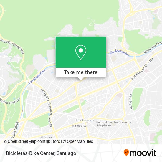 Bicicletas-Bike Center map