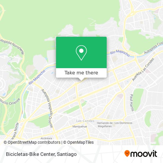 Mapa de Bicicletas-Bike Center