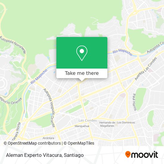 Aleman Experto Vitacura map