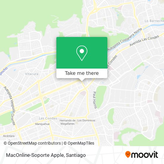 Mapa de MacOnline-Soporte Apple