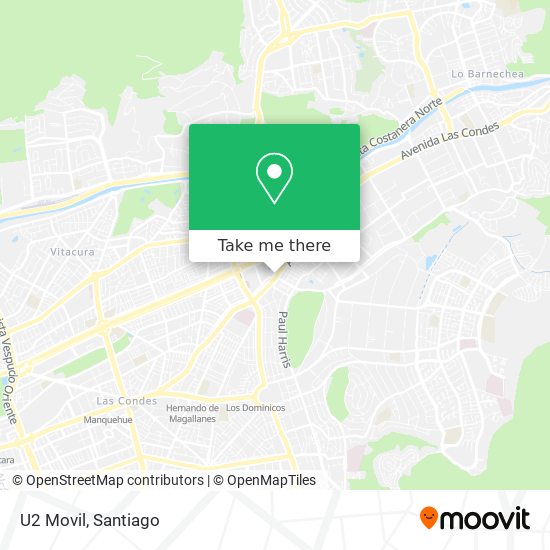 U2 Movil map