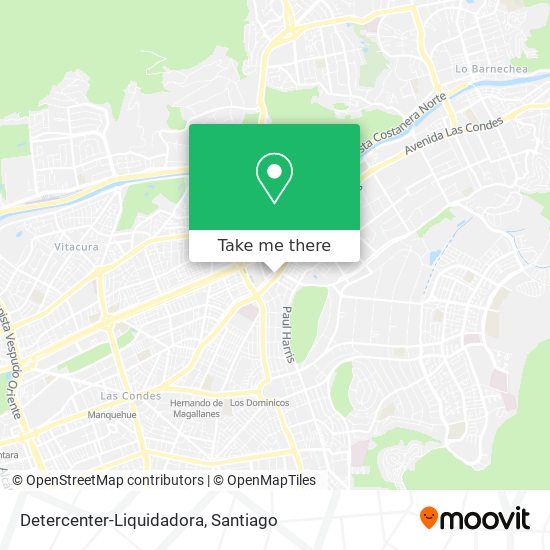Mapa de Detercenter-Liquidadora