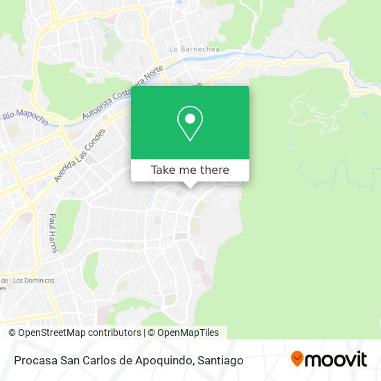 Procasa San Carlos de Apoquindo map