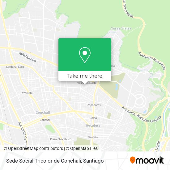 Sede Social Tricolor de Conchali map
