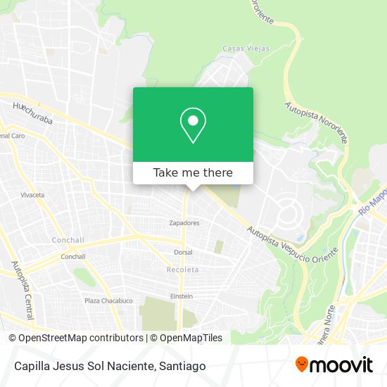 Capilla Jesus Sol Naciente map