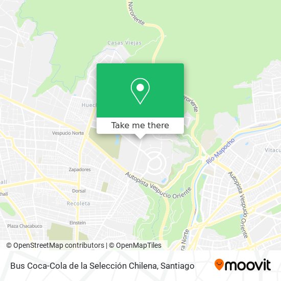 Bus Coca-Cola de la Selección Chilena map