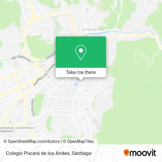 Colegio Pucará de los Andes map