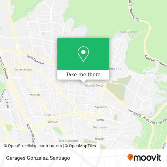 Garages Gonzalez map