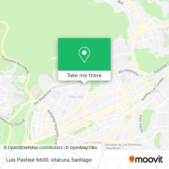 Mapa de Luis Pasteur 6600, vitacura