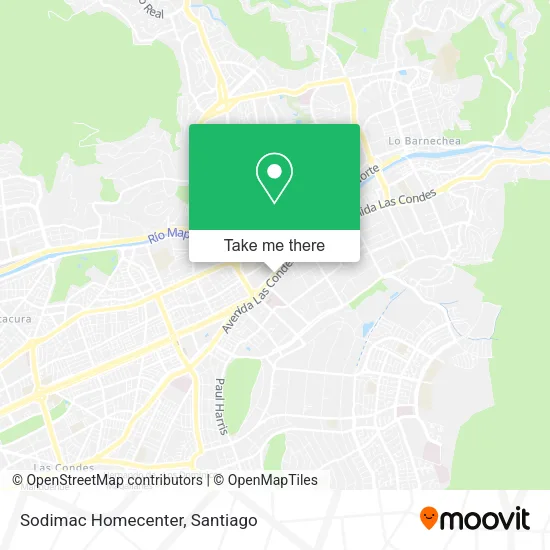 Sodimac Homecenter map