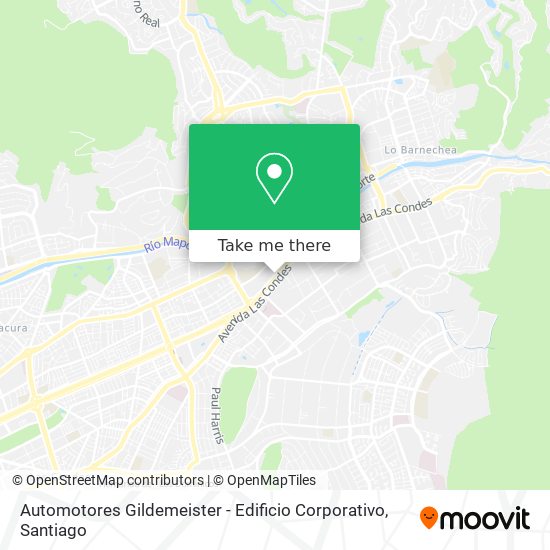 Automotores Gildemeister - Edificio Corporativo map