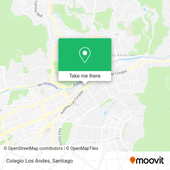 Colegio Los Andes map