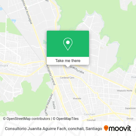 Consultorio Juanita Aguirre Fach, conchali map