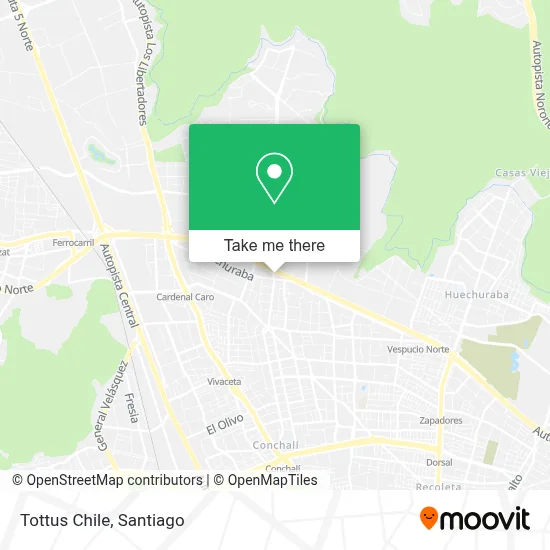 Tottus Chile map