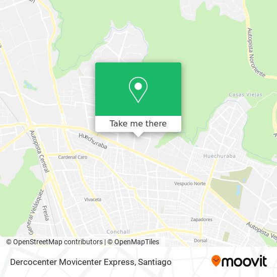 Mapa de Dercocenter Movicenter Express