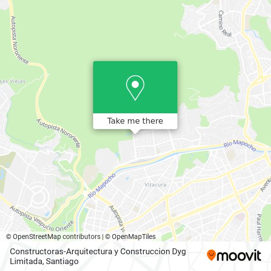 Mapa de Constructoras-Arquitectura y Construccion Dyg Limitada