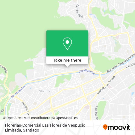 Florerias-Comercial Las Flores de Vespucio Limitada map