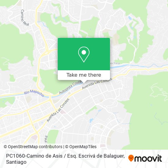 PC1060-Camino de Asis / Esq. Escrivá de Balaguer map