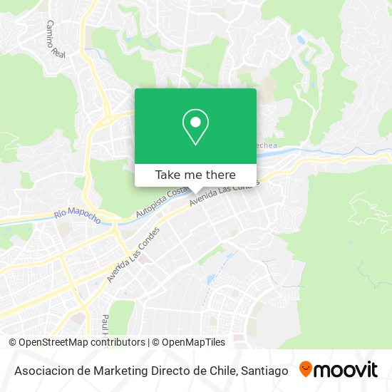 Asociacion de Marketing Directo de Chile map