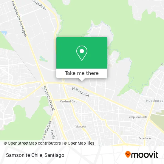 Samsonite Chile map