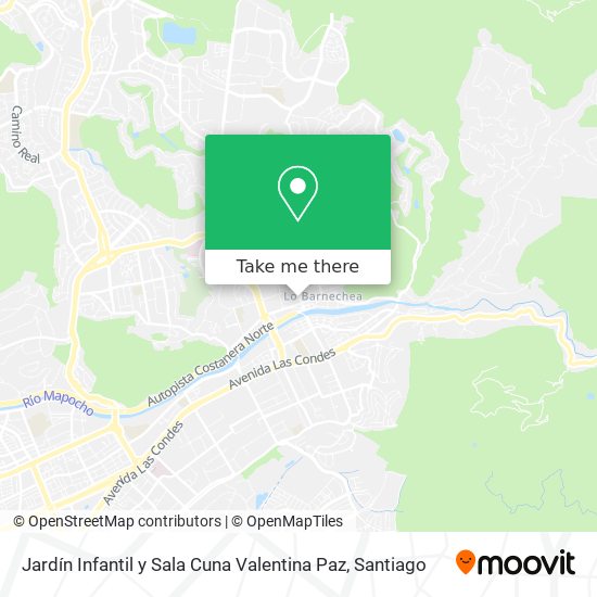 Mapa de Jardín Infantil y Sala Cuna Valentina Paz