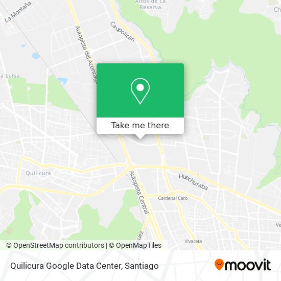 Quilicura Google Data Center map
