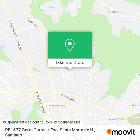 PB1677-Berta Correa / Esq. Santa Marta de H. map