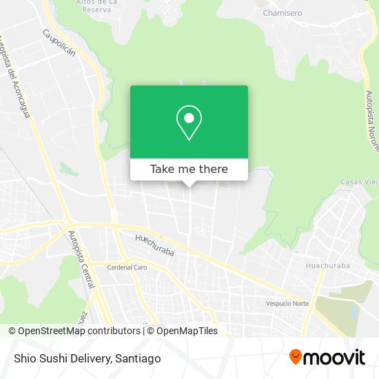 Mapa de Shio Sushi Delivery