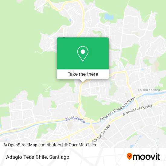 Adagio Teas Chile map