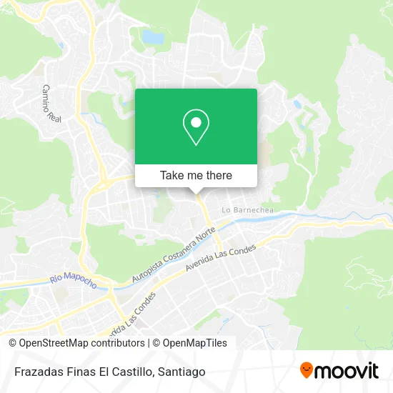 Frazadas Finas El Castillo map