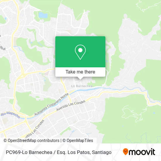 PC969-Lo Barnechea / Esq. Los Patos map