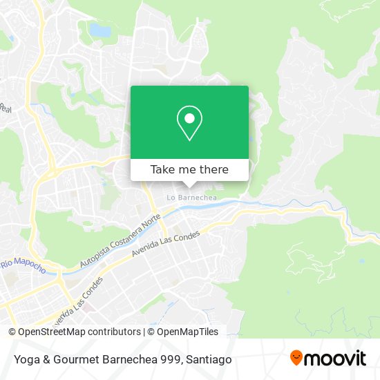 Yoga & Gourmet Barnechea 999 map