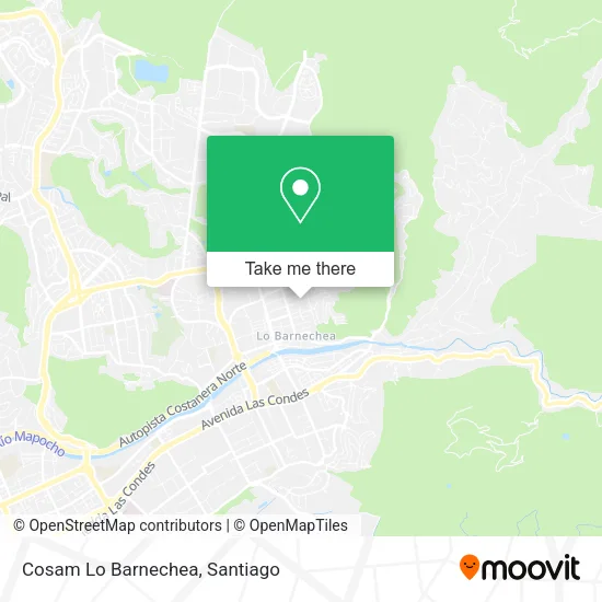 Cosam Lo Barnechea map