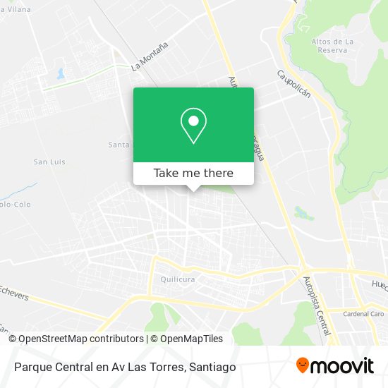 Parque Central en Av Las Torres map