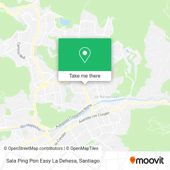 Sala Ping Pon Easy La Dehesa map
