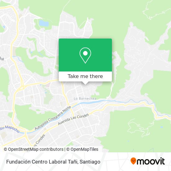 Mapa de Fundación Centro Laboral Tañi