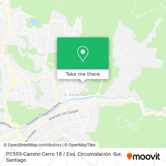 PC593-Camino Cerro 18 / Esq. Circunvalación -Sur map